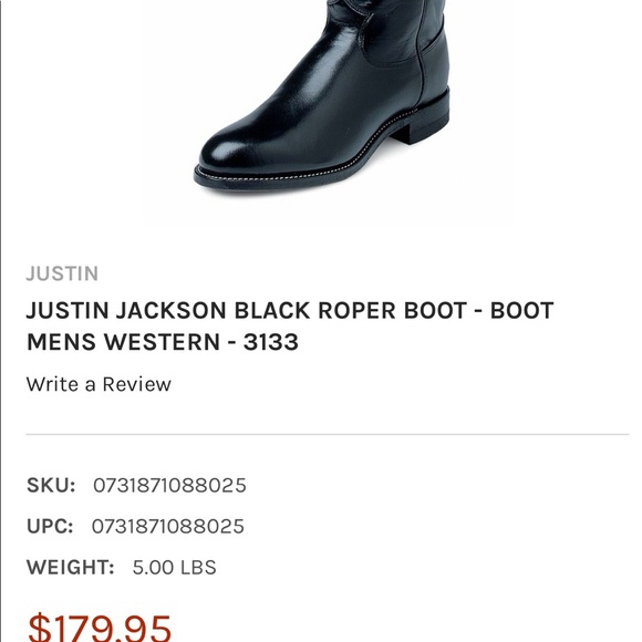 JUSTIN Boots Sz 91/2 - Picture 8 of 10